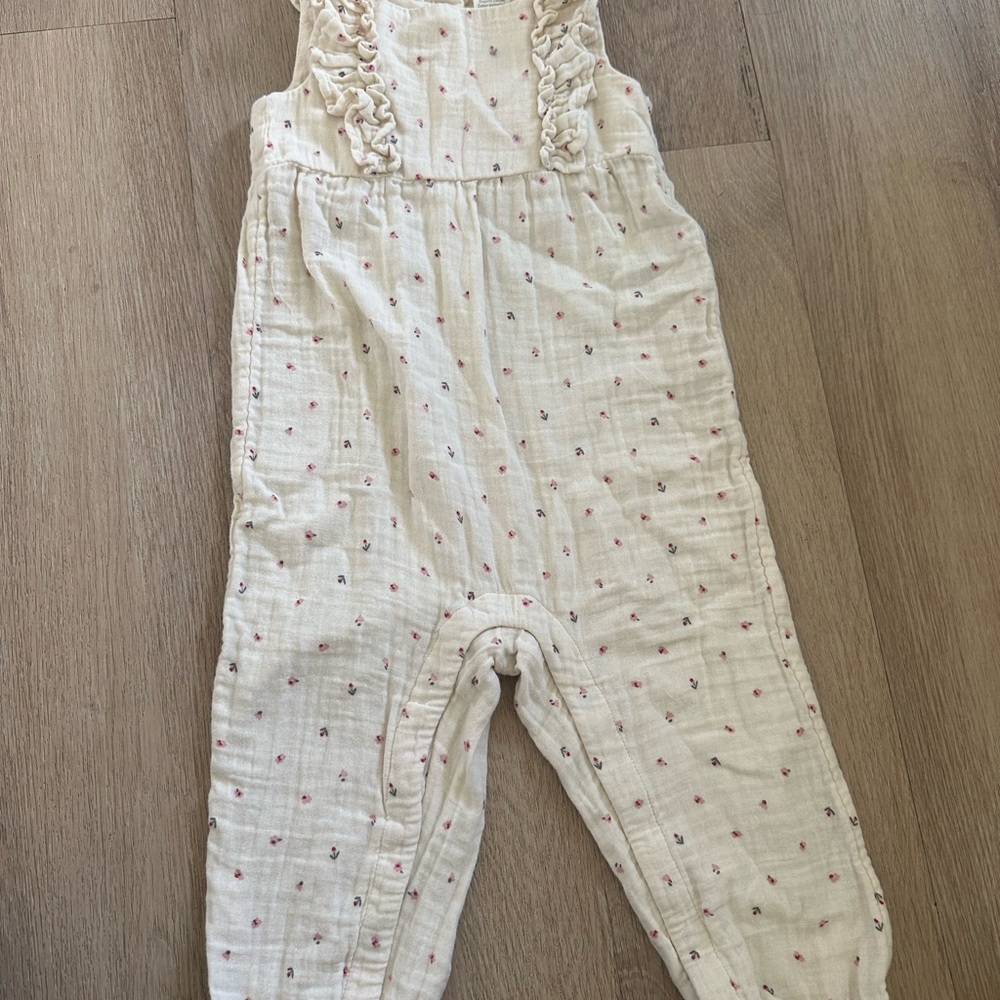 H&M Cream and Pink Jumpsuit for Everyday Comfort